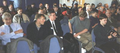 Another view of the audience, incuding (second row, left to right) G3SYC, G�JHC, GJ4ICD, W6BYA, JA1VOK and G3COJ.